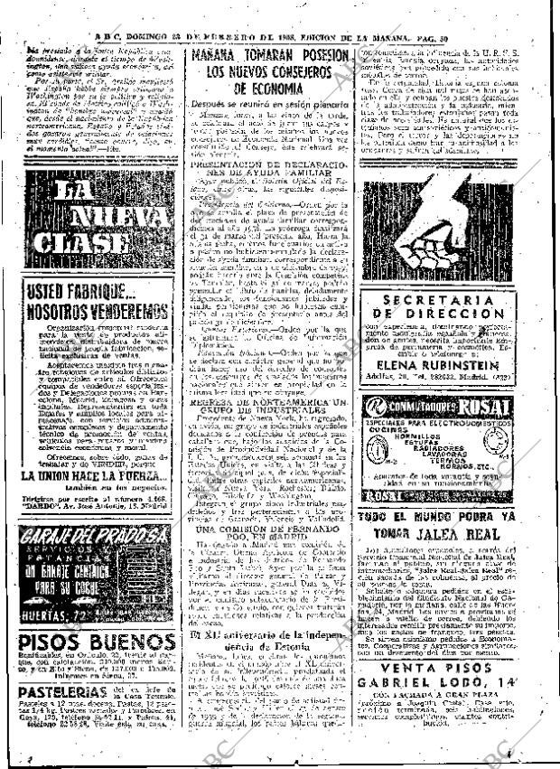 ABC MADRID 23-02-1958 página 50
