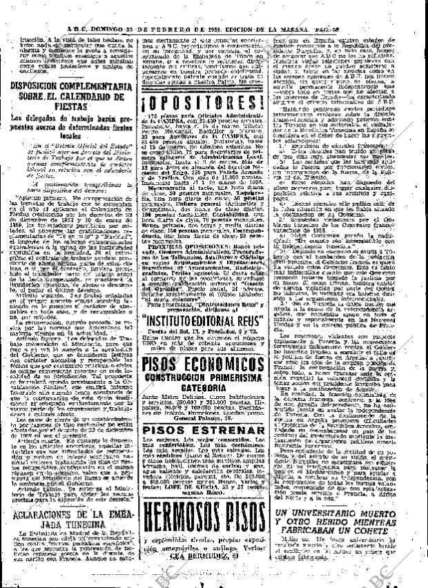 ABC MADRID 23-02-1958 página 58