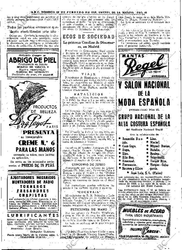 ABC MADRID 23-02-1958 página 60