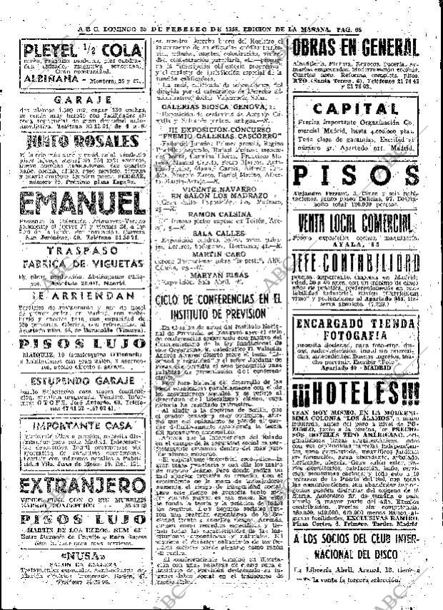 ABC MADRID 23-02-1958 página 66