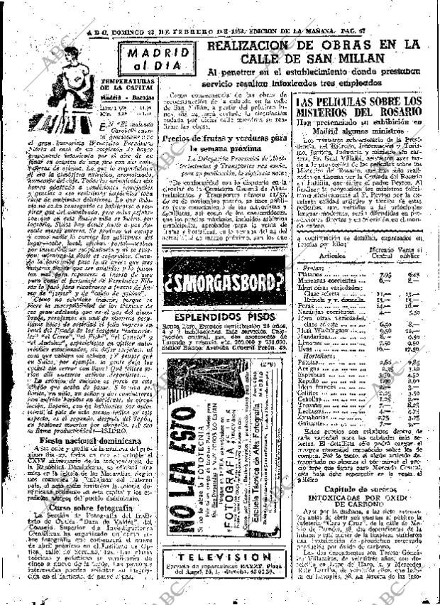 ABC MADRID 23-02-1958 página 67