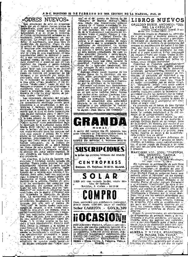 ABC MADRID 23-02-1958 página 69