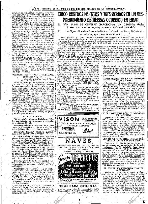 ABC MADRID 23-02-1958 página 71