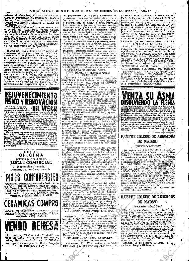 ABC MADRID 23-02-1958 página 72