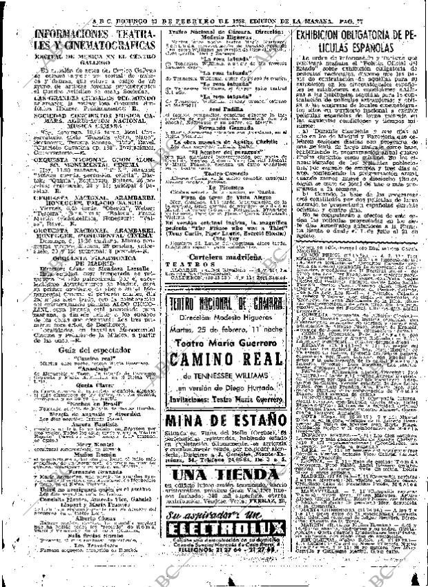 ABC MADRID 23-02-1958 página 77