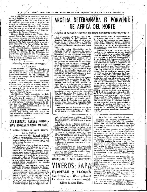 ABC SEVILLA 23-02-1958 página 36