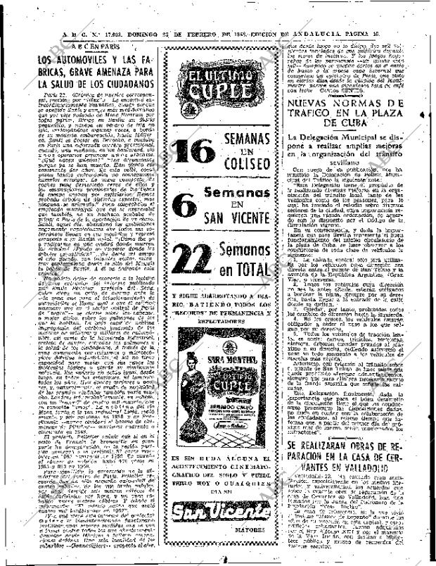 ABC SEVILLA 23-02-1958 página 46