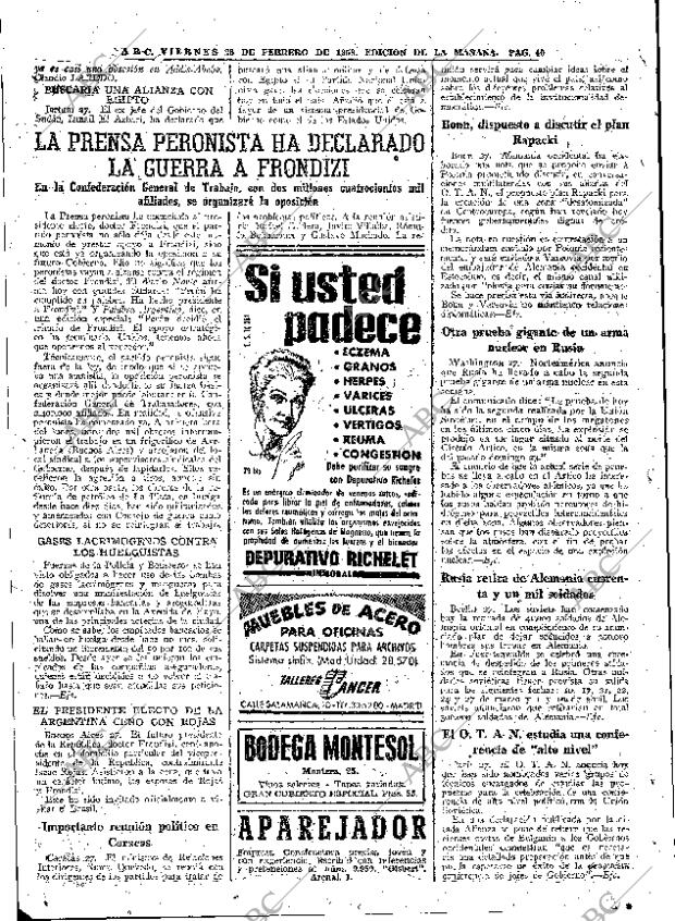 ABC MADRID 28-02-1958 página 40