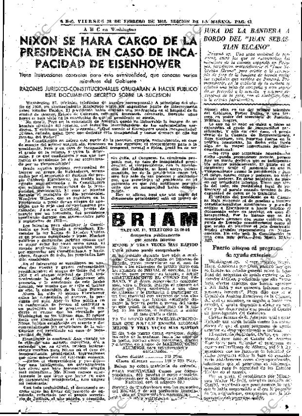 ABC MADRID 28-02-1958 página 43