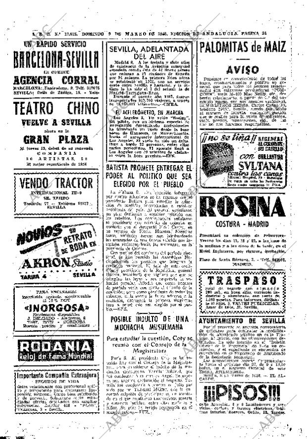 ABC SEVILLA 09-03-1958 página 34