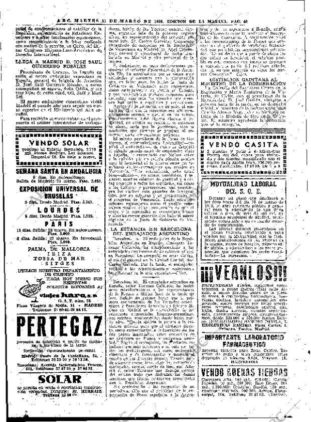 ABC MADRID 11-03-1958 página 40