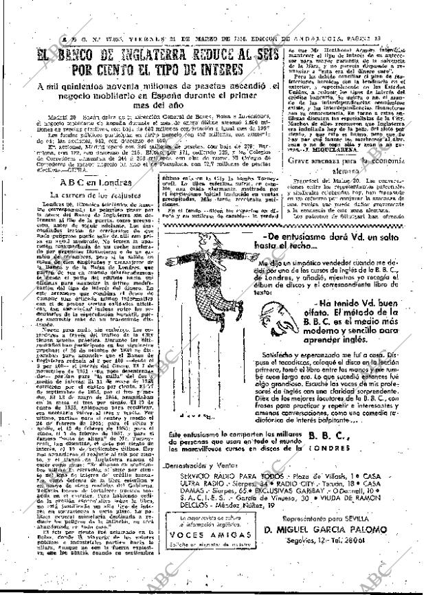 ABC SEVILLA 21-03-1958 página 19