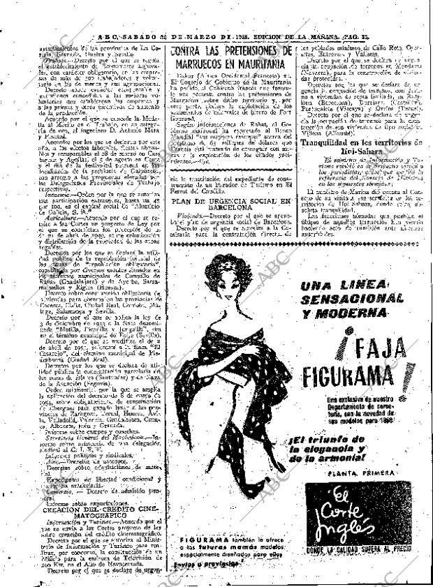 ABC MADRID 22-03-1958 página 33