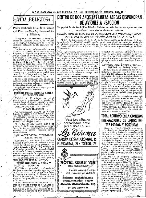 ABC MADRID 22-03-1958 página 45