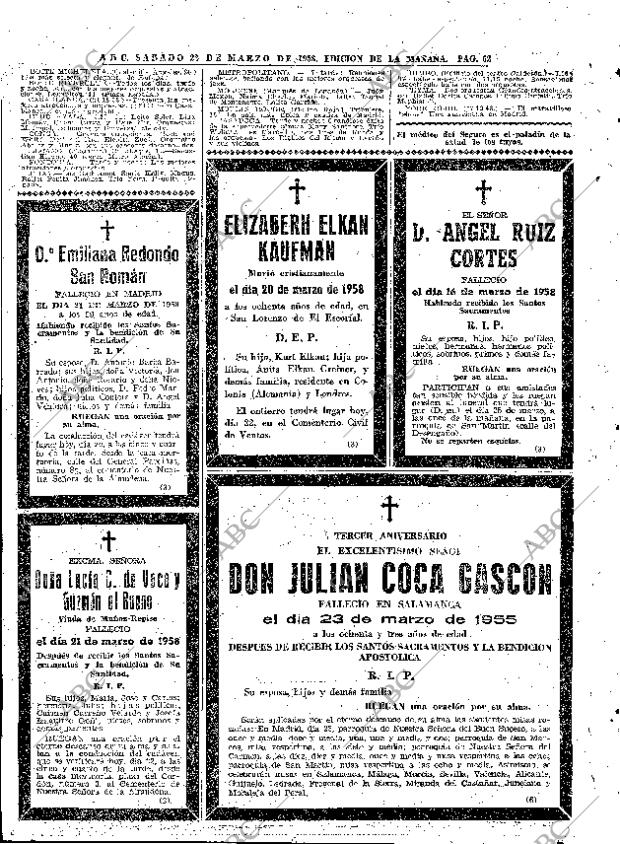 ABC MADRID 22-03-1958 página 62