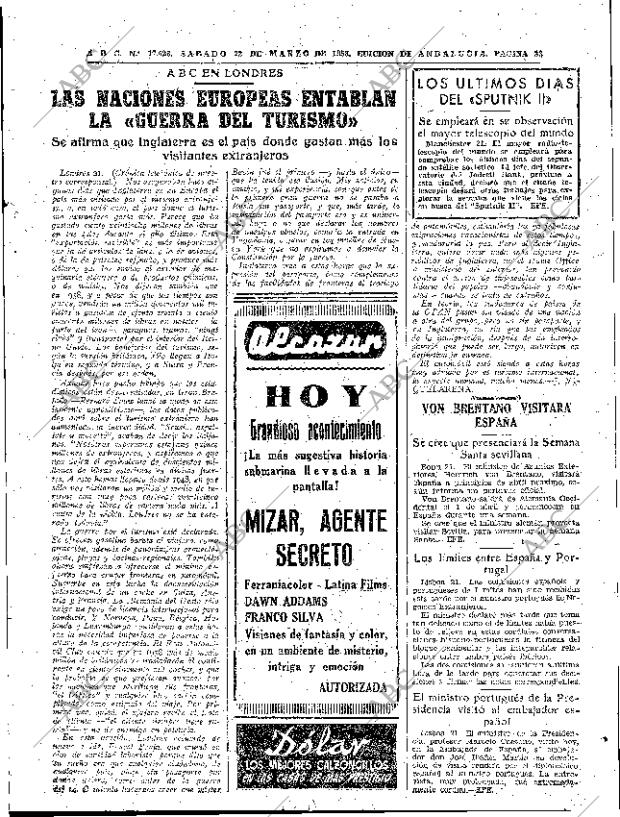 ABC SEVILLA 22-03-1958 página 23