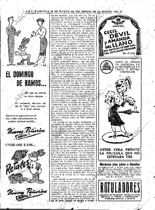 ABC MADRID 23-03-1958 página 74