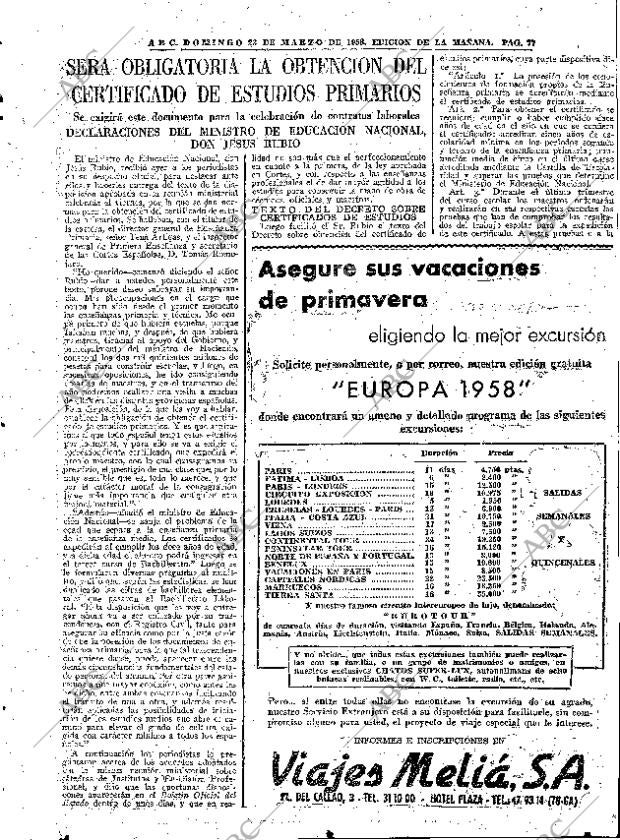 ABC MADRID 23-03-1958 página 77
