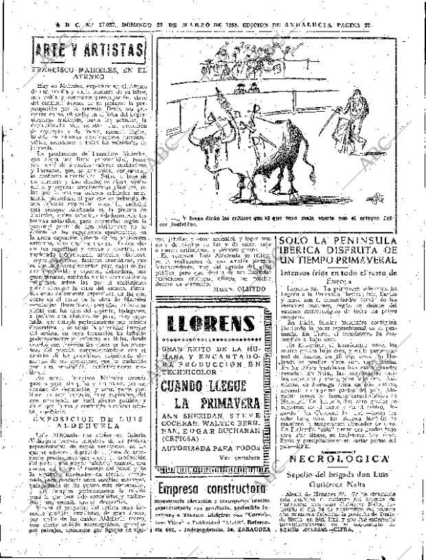ABC SEVILLA 23-03-1958 página 57