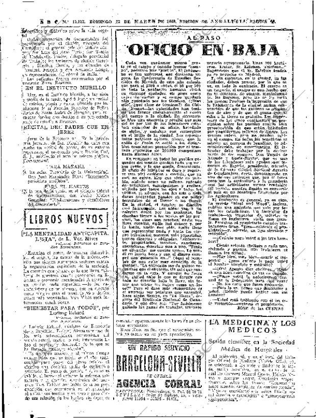 ABC SEVILLA 23-03-1958 página 62
