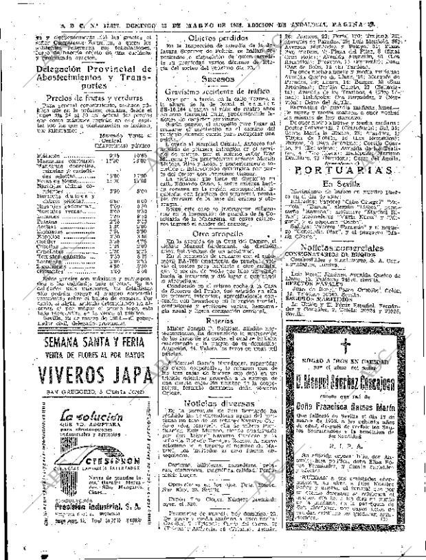 ABC SEVILLA 23-03-1958 página 66