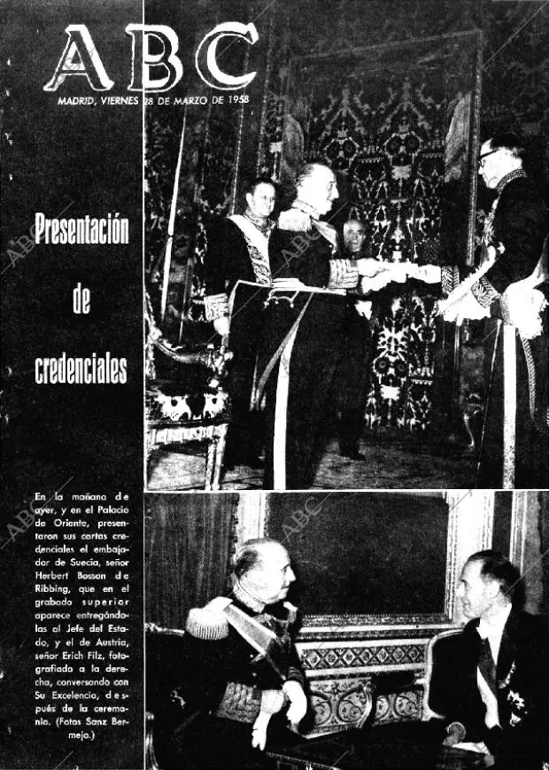 ABC MADRID 28-03-1958 página 1