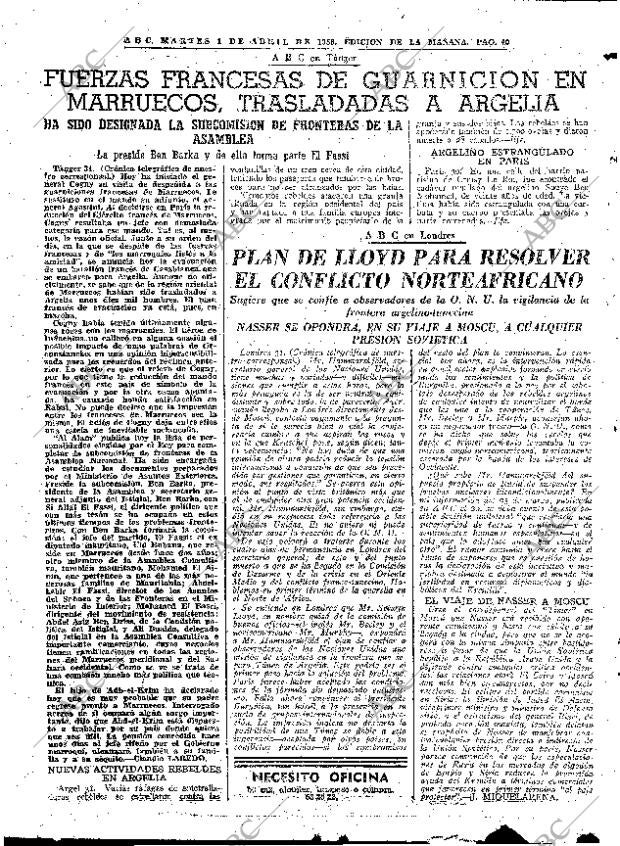 ABC MADRID 01-04-1958 página 40