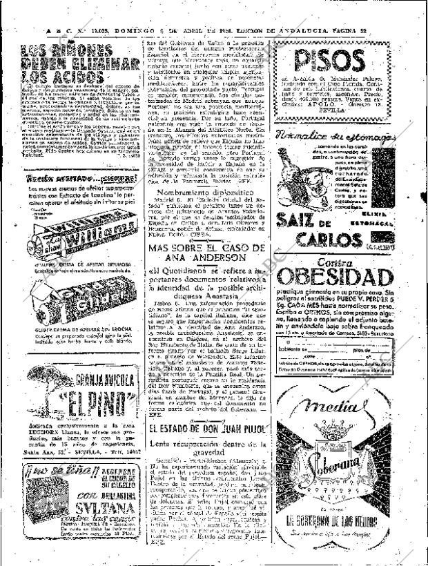 ABC SEVILLA 06-04-1958 página 52