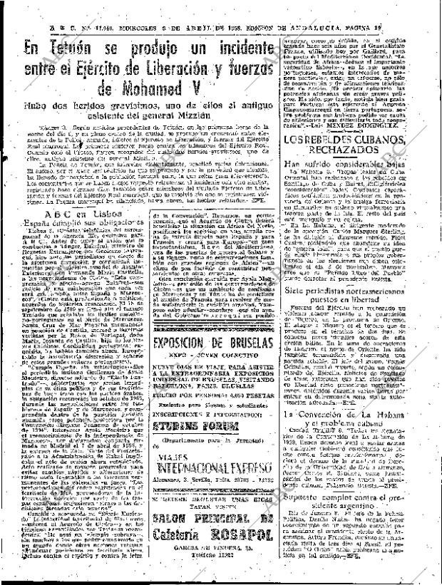 ABC SEVILLA 09-04-1958 página 19