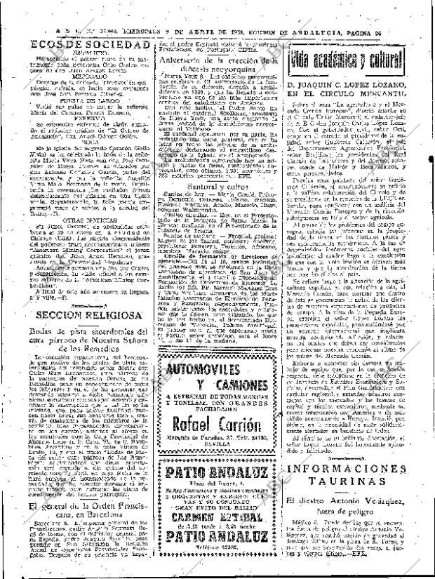 ABC SEVILLA 09-04-1958 página 26