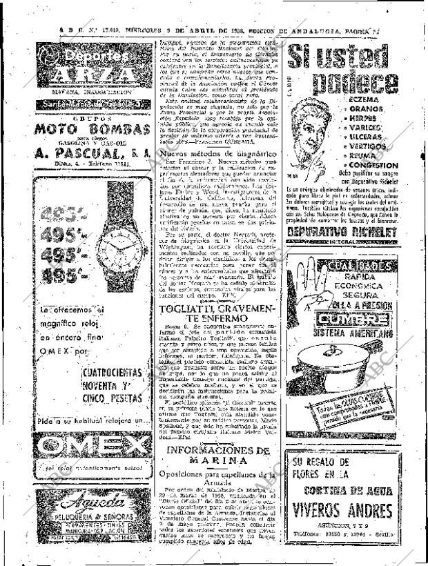 ABC SEVILLA 09-04-1958 página 28