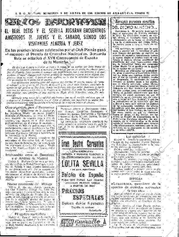ABC SEVILLA 09-04-1958 página 31