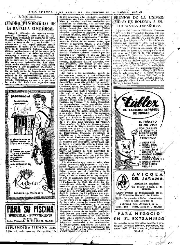 ABC MADRID 10-04-1958 página 44