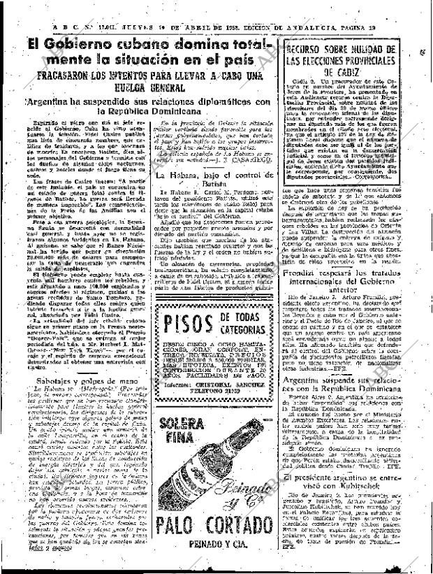 ABC SEVILLA 10-04-1958 página 19