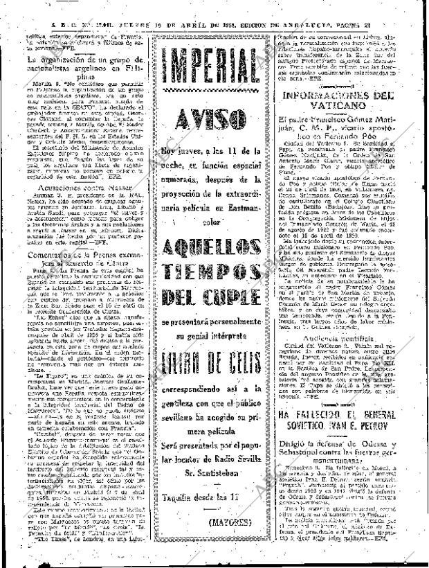 ABC SEVILLA 10-04-1958 página 22
