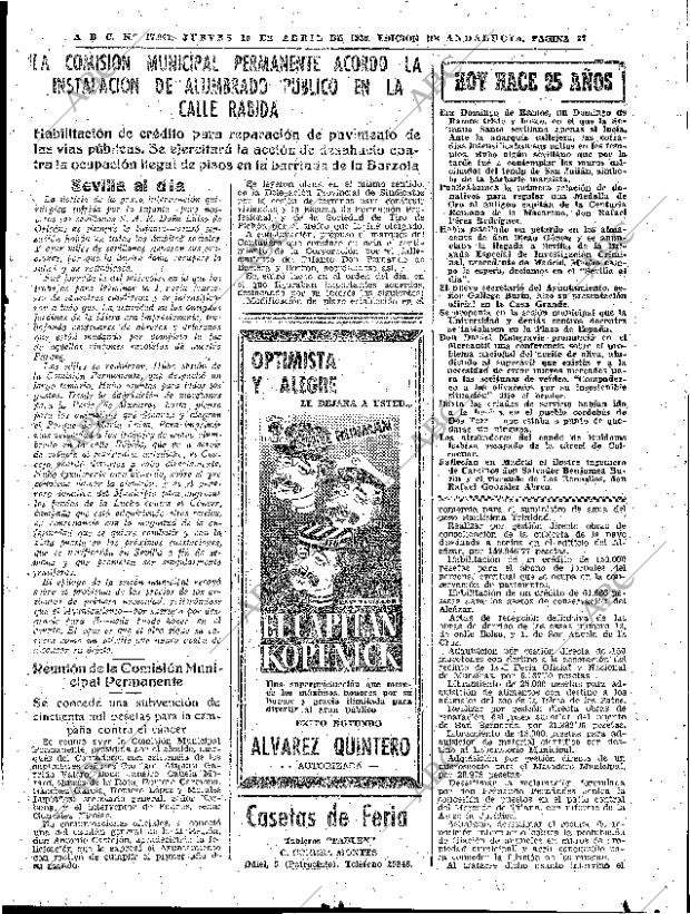 ABC SEVILLA 10-04-1958 página 27