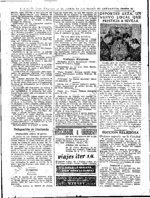 ABC SEVILLA 10-04-1958 página 28