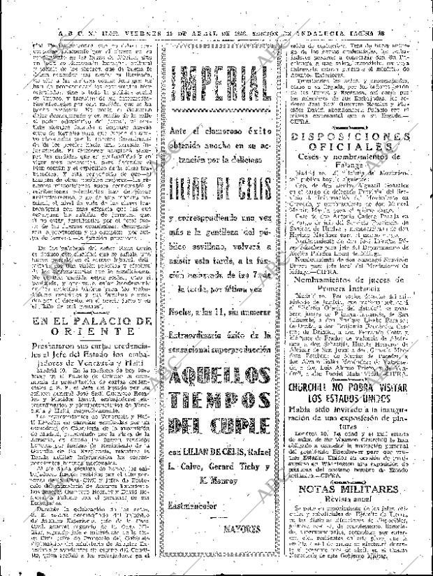 ABC SEVILLA 11-04-1958 página 16