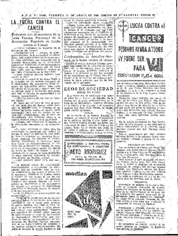 ABC SEVILLA 11-04-1958 página 20