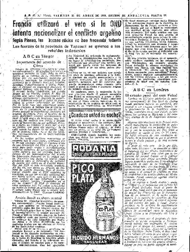 ABC SEVILLA 11-04-1958 página 21
