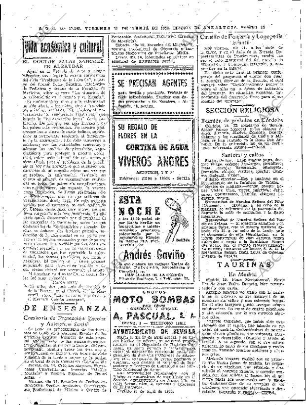 ABC SEVILLA 11-04-1958 página 26