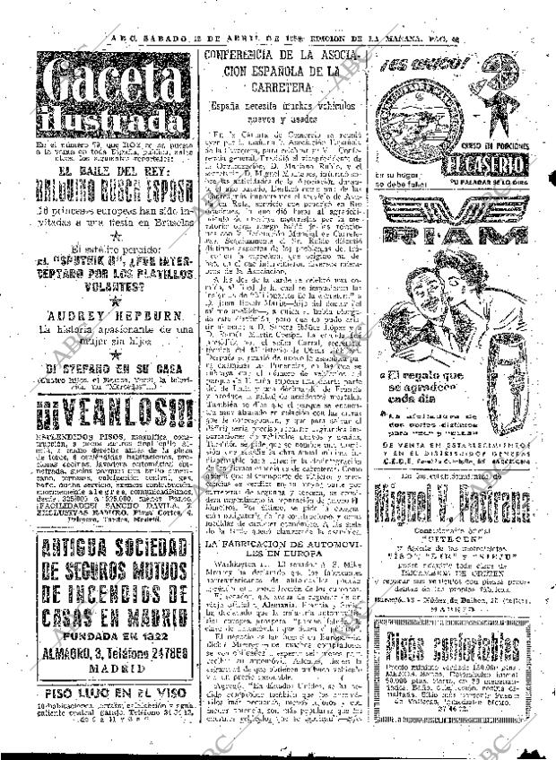 ABC MADRID 12-04-1958 página 40