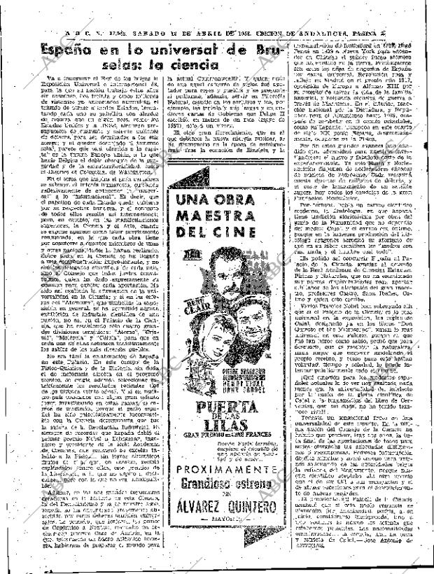 ABC SEVILLA 12-04-1958 página 26