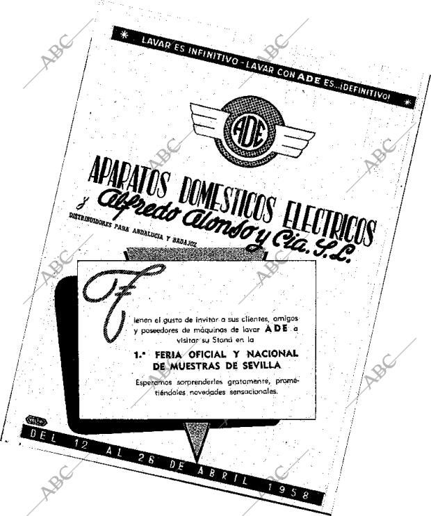 ABC SEVILLA 12-04-1958 página 4