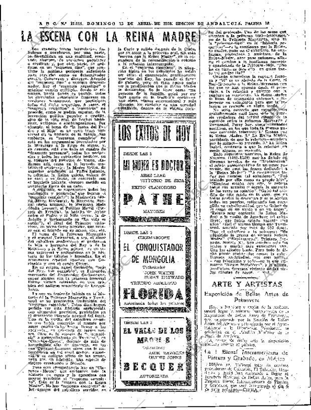 ABC SEVILLA 13-04-1958 página 38