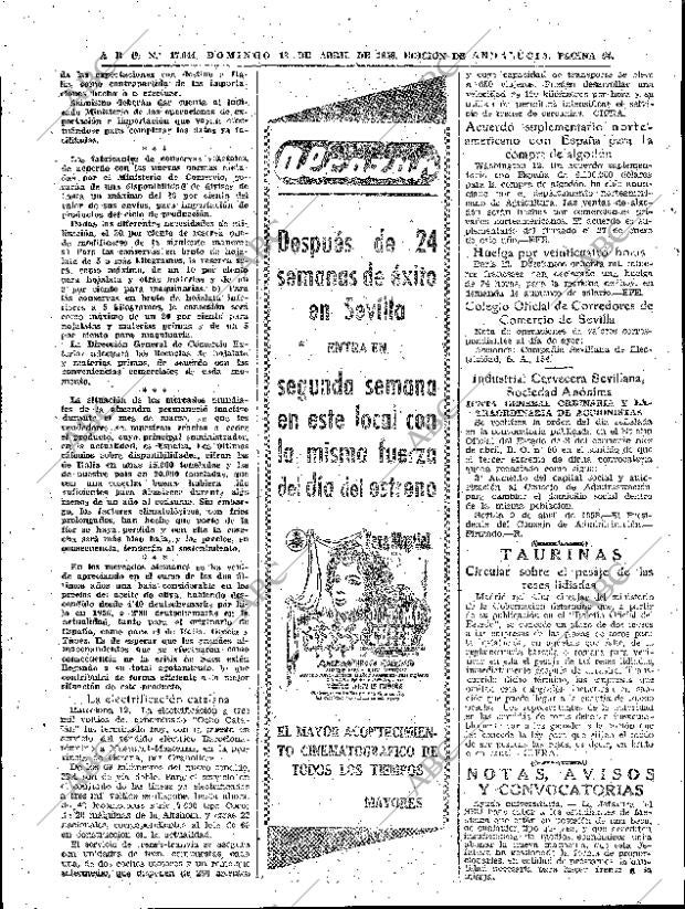ABC SEVILLA 13-04-1958 página 54