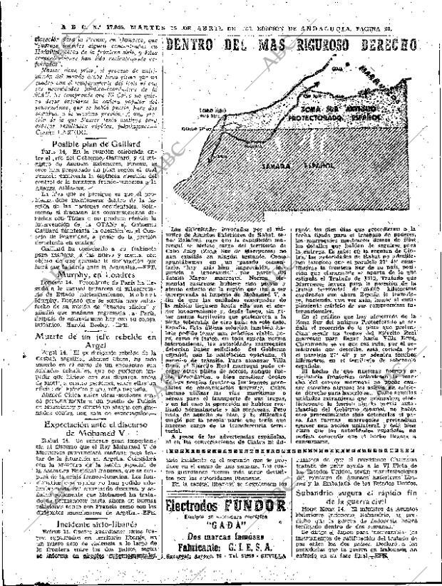 ABC SEVILLA 15-04-1958 página 20