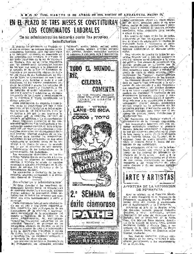 ABC SEVILLA 15-04-1958 página 31