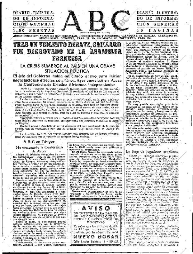 ABC SEVILLA 16-04-1958 página 15