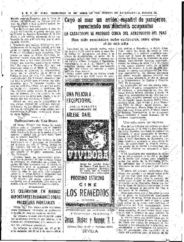 ABC SEVILLA 16-04-1958 página 21